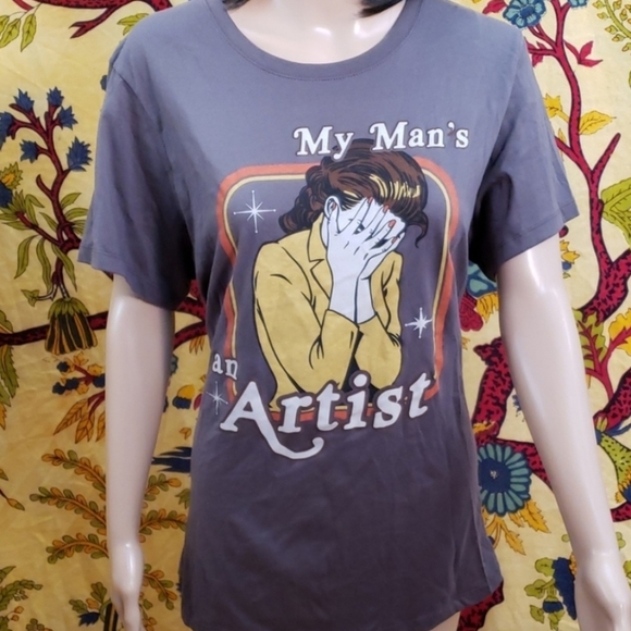 Black Matter My Man's an Artist Pulp Fiction tee 2X - Picture 3 of 6